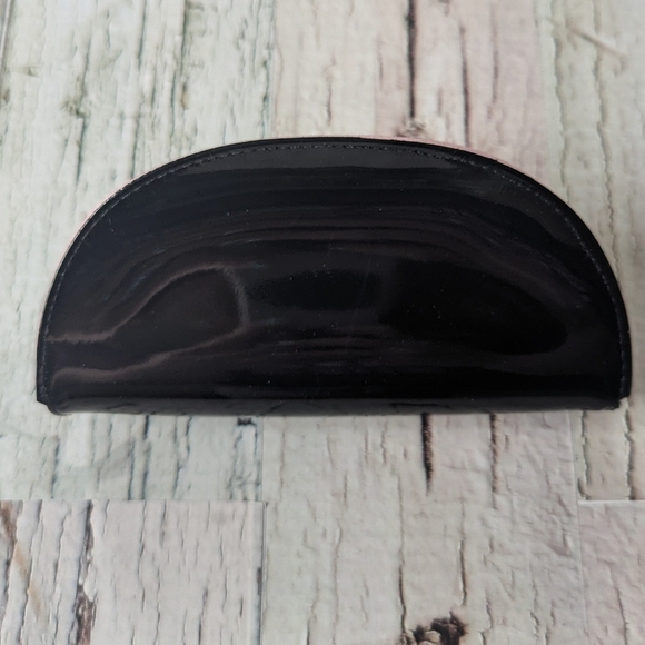 BEBE Black Patent Leather Sunglasses/Glasses Case With Pink Inside (CASE ONLY) - Picture 2 of 11